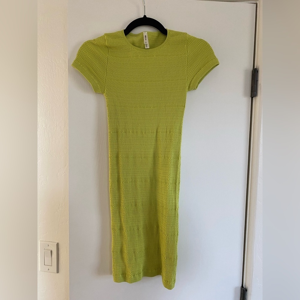 Sunday Best bodycon lime green dress, size S